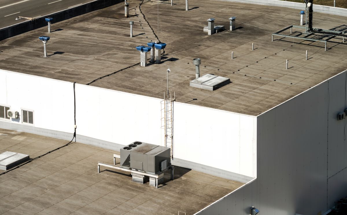 commercial building top roof